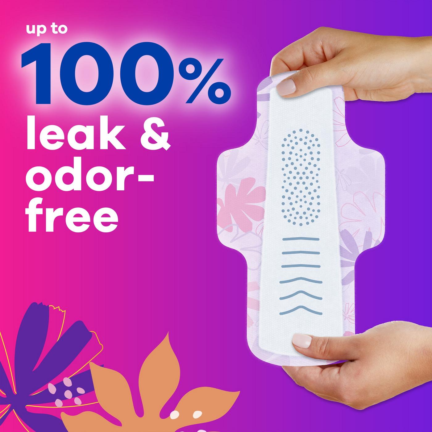 Always Always Radiant Feminine Pads, Size 2 Heavy with Wings, Light Clean Scent; image 9 of 10