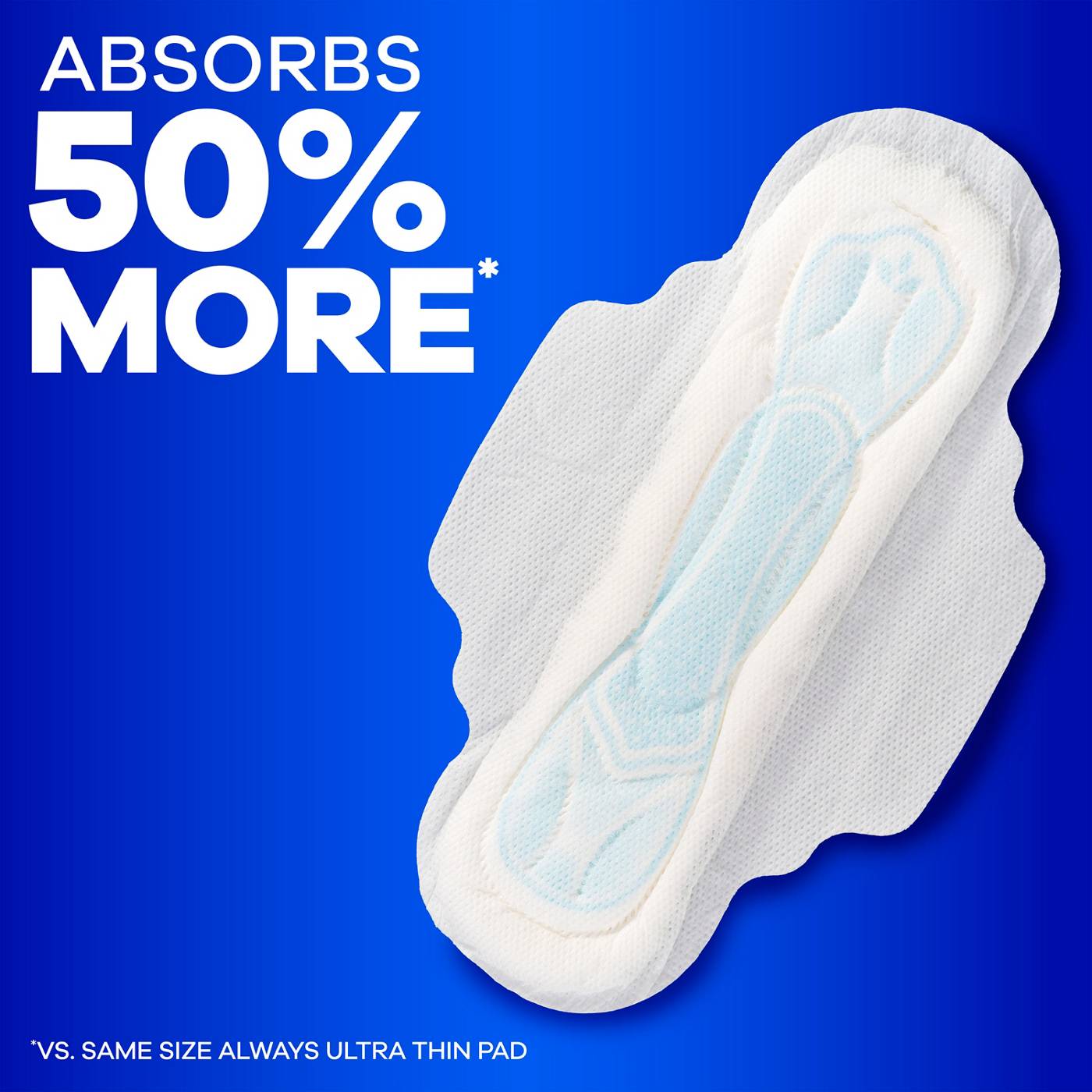 Always Maxi Daytime Pads with Wings, Extra Long Super, Unscented  Size 3; image 3 of 10
