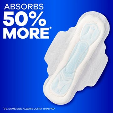 Always Maxi Daytime Pads with Wings, Extra Long Super, Unscented  Size 3