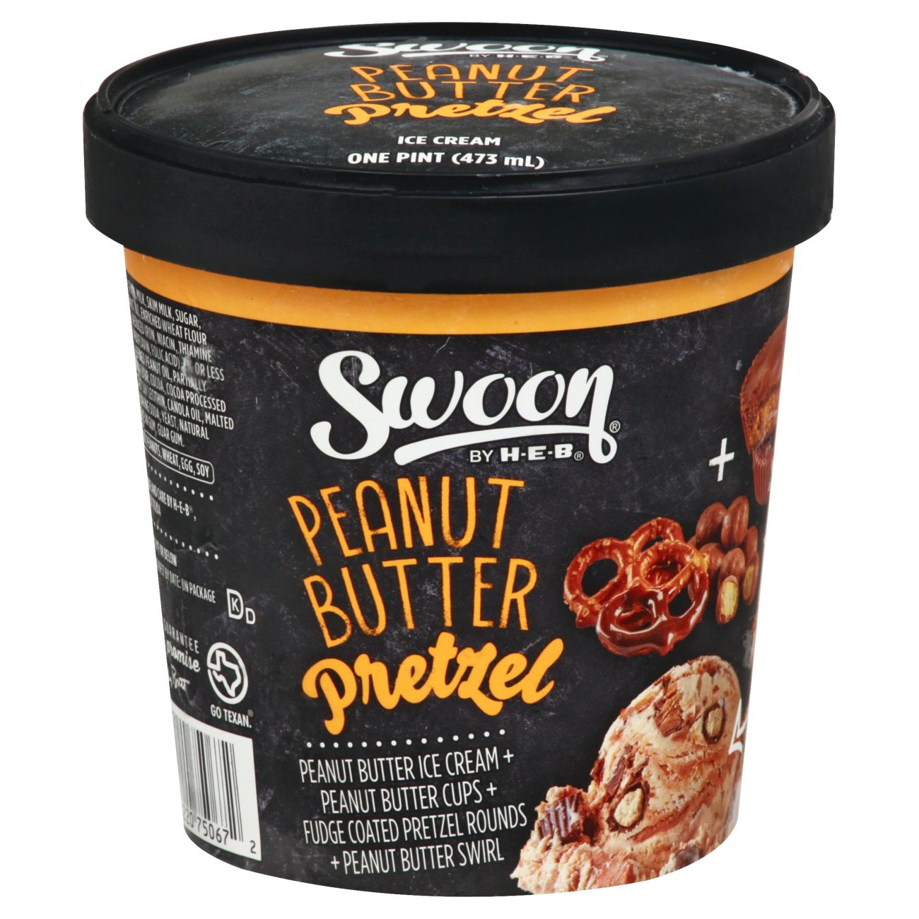 Swoon by HEB Peanut Butter Pretzel Ice Cream Shop Ice cream at HEB