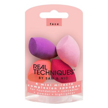 Real Techniques Mini Miracle Complexion Makeup Sponges, 4 ct