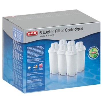 H-E-B Water Filter Replacement Cartridge, 6 ct