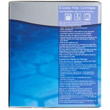 H-E-B Replacement Water Filter Pitcher Cartridges, 6 ct