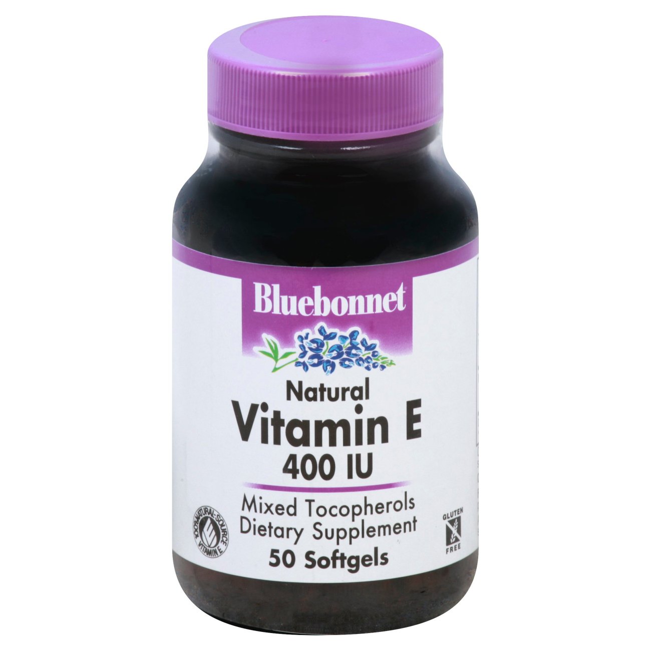 Bluebonnet Natural Vitamin E 400 IU Mixed Softgels, 50 ct