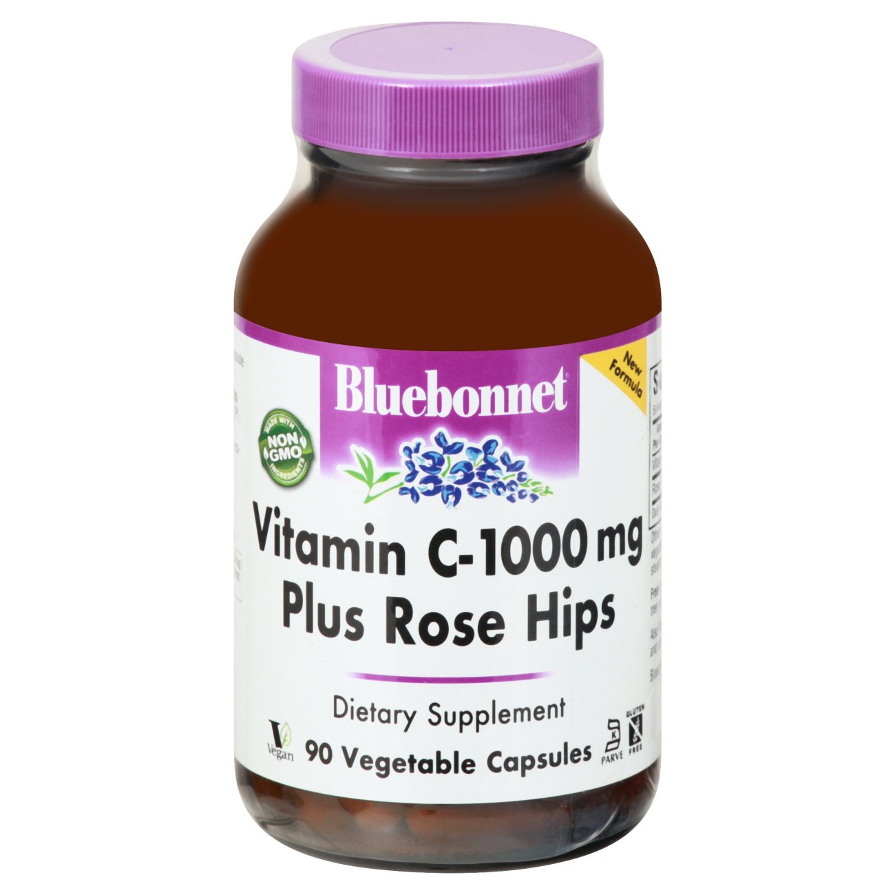 Bluebonnet Vitamin C-1000 mg Rose Hips Veg Capsules - Vitamins & Supplements at