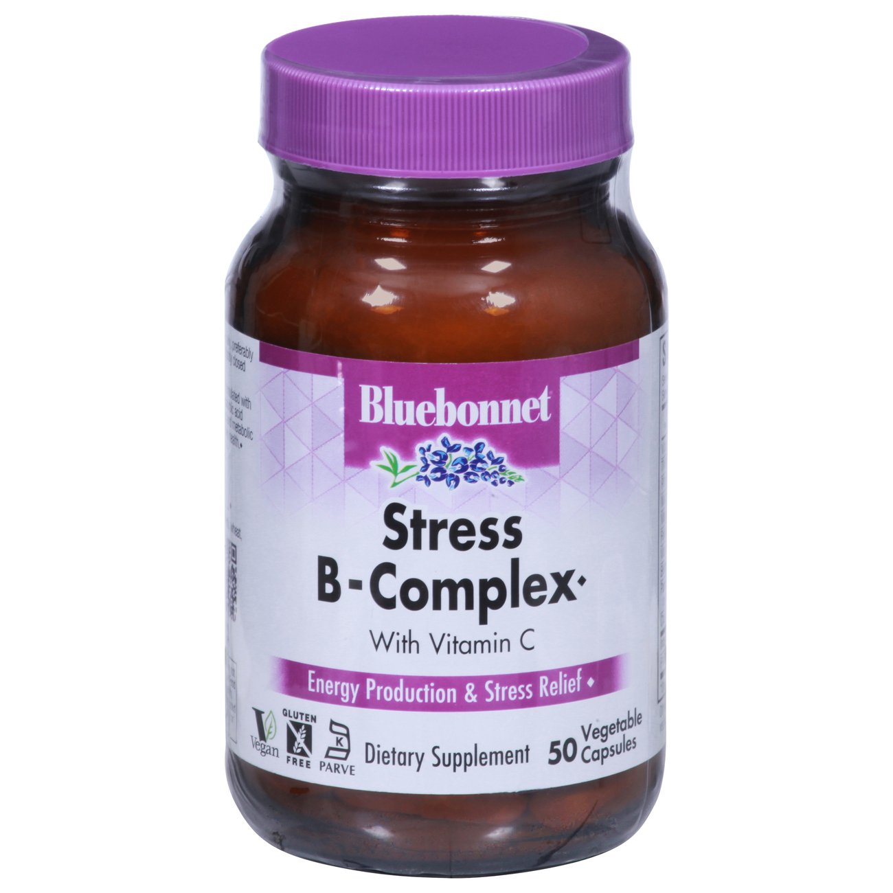 Bluebonnet Stress B-Complex with Vitamin C Capsules, 50 ct