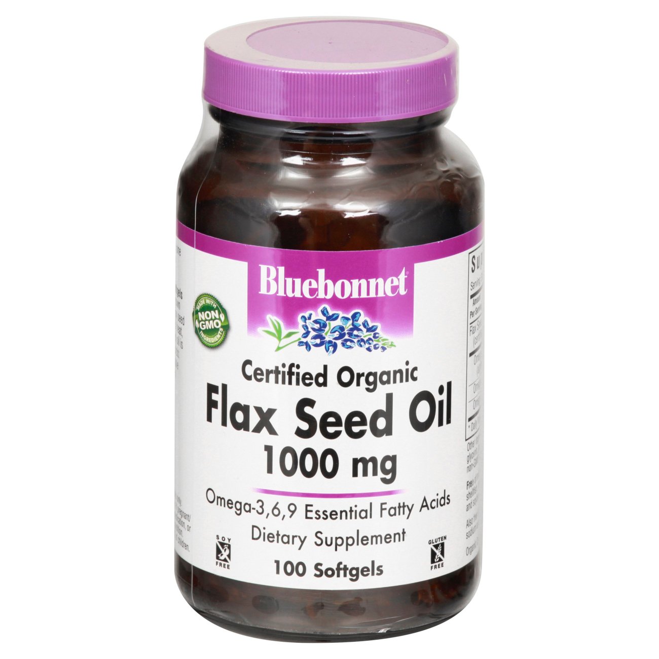 Certified Organic Flax Seed Oil 1000 mg Softgels Shop Diet & Fitness at HEB