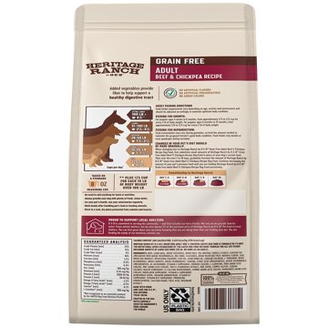 Heritage Ranch by H-E-B Adult Grain-Free Dry Dog Food - Beef & Chickpea