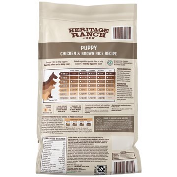 Heritage Ranch by H-E-B Puppy Dry Dog Food - Chicken & Brown Rice