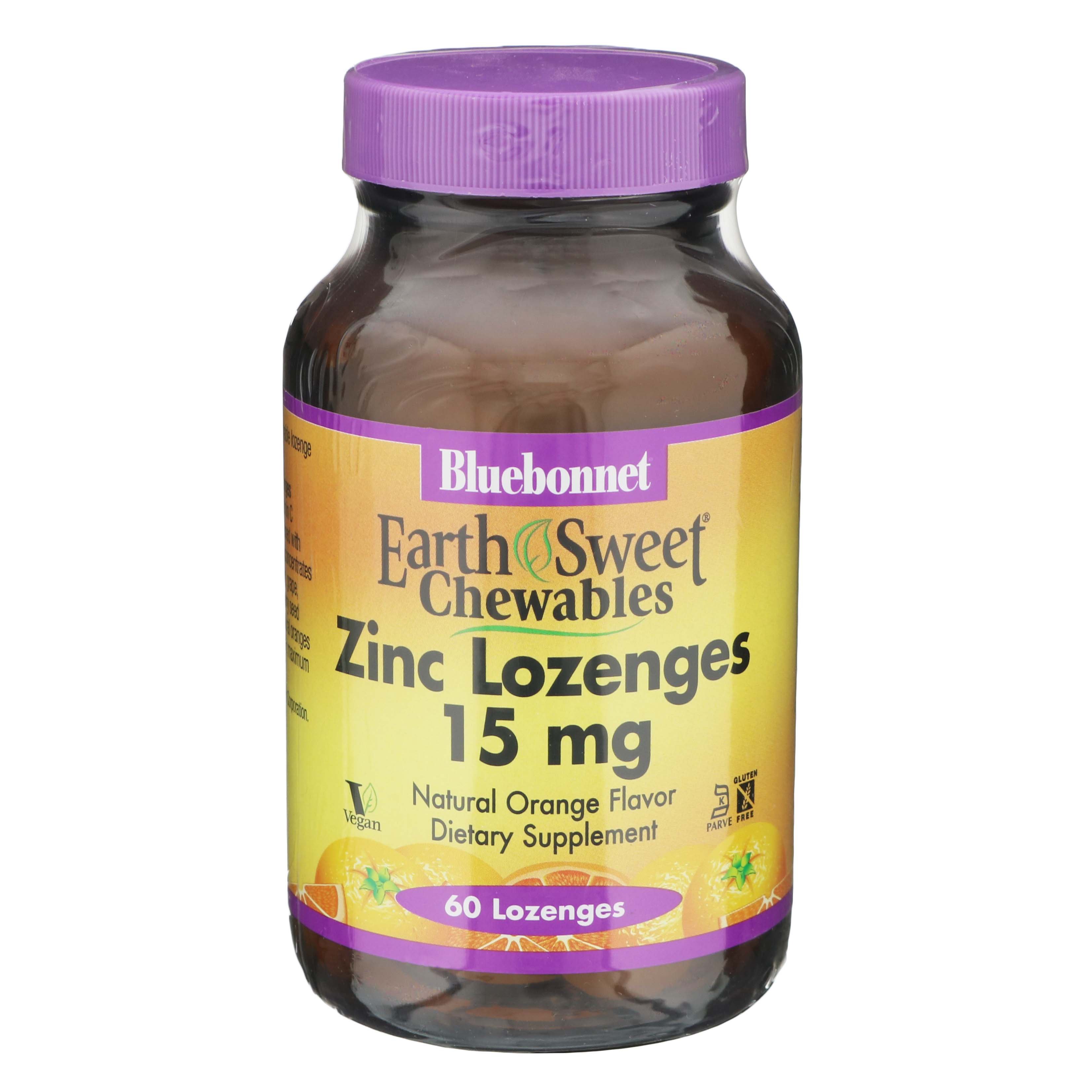 Bluebonnet EarthSweet Chewable Zinc Lozenges - 15 mg - Shop Minerals at ...