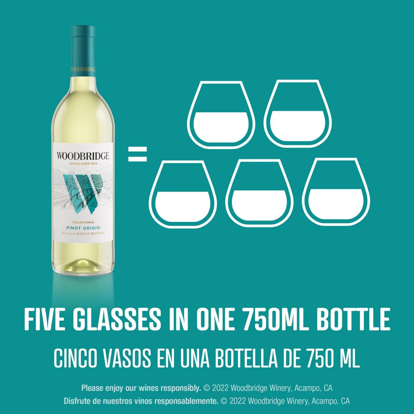 Woodbridge Pinot Grigio White Wine 750 mL Bottle; image 10 of 10