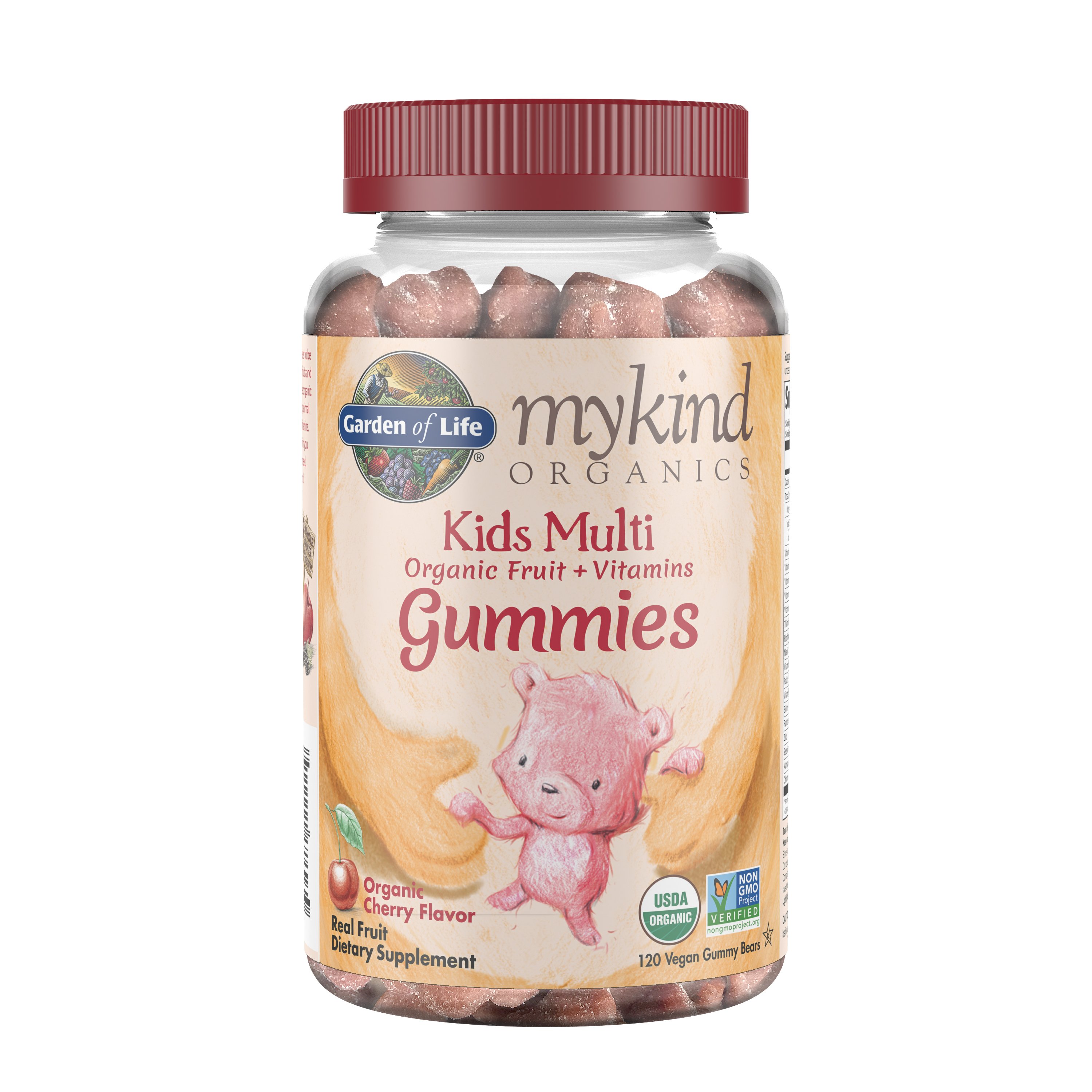 Garden of Life mykind Organics Kids Multivitamin Gummies Cherry Flavor