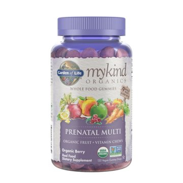Garden of Life mykind Organics Prenatal Multivitamin Gummies, 120 ct