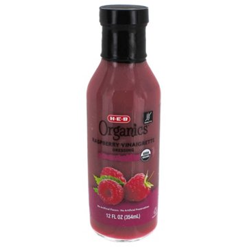 H-E-B Organics Raspberry Vinaigrette Salad Dressing, 12 oz
