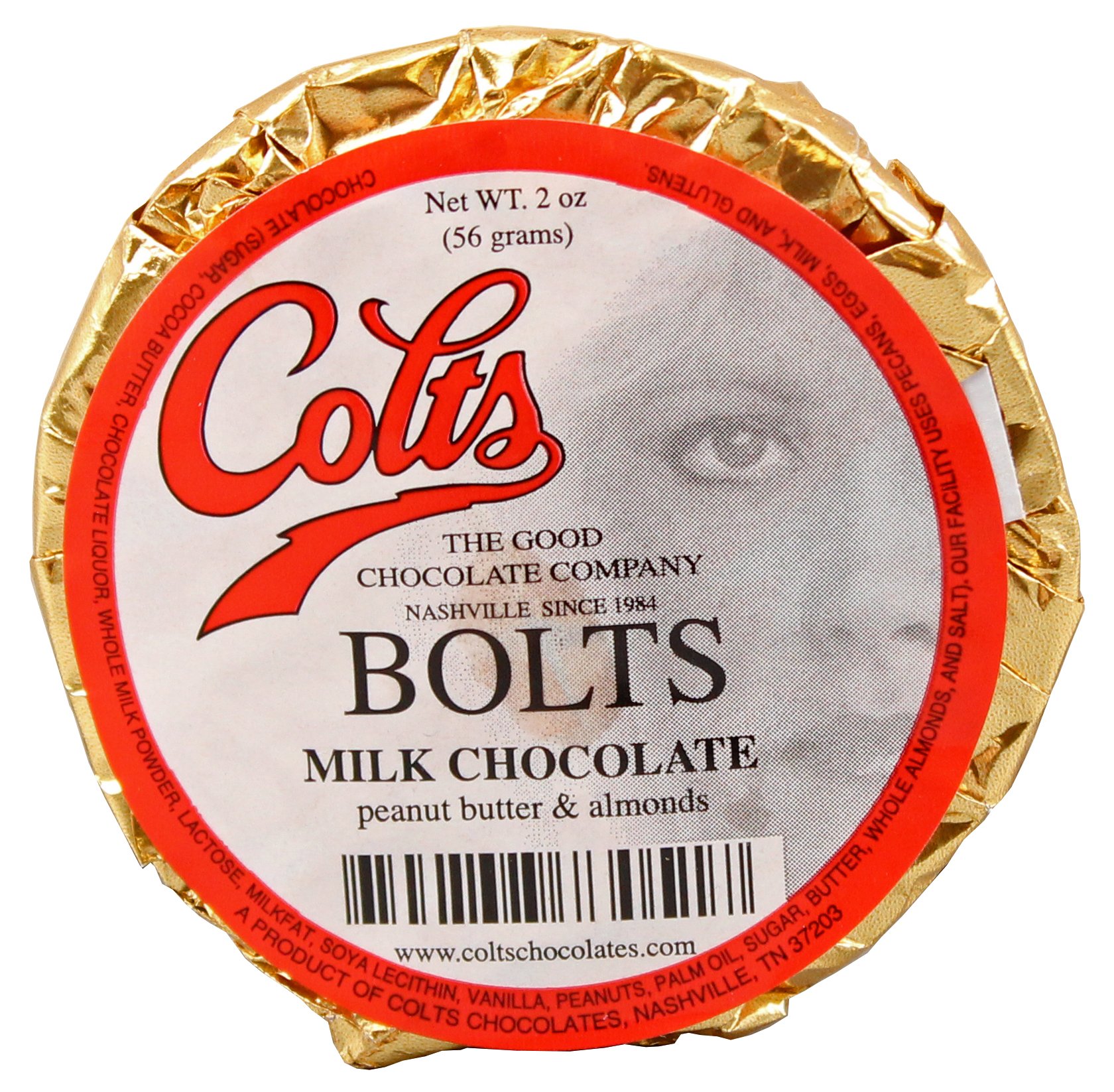 Colts Bolts Chocolates Milk Chocolate Peanut Butter & Almonds Shop at