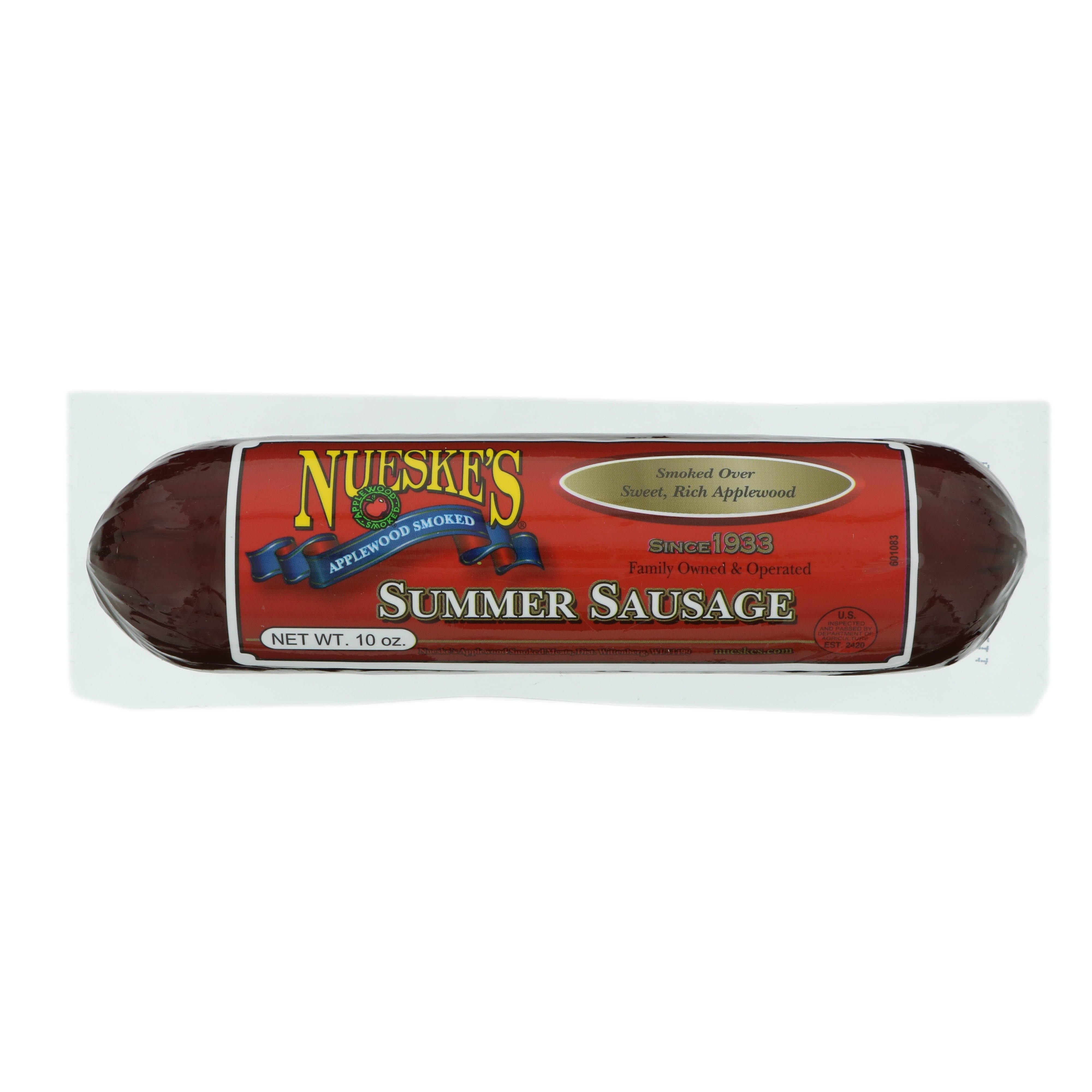 Nueskes Applewood Smoked Beef & Pork Summer Sausage - Shop Sausage at 