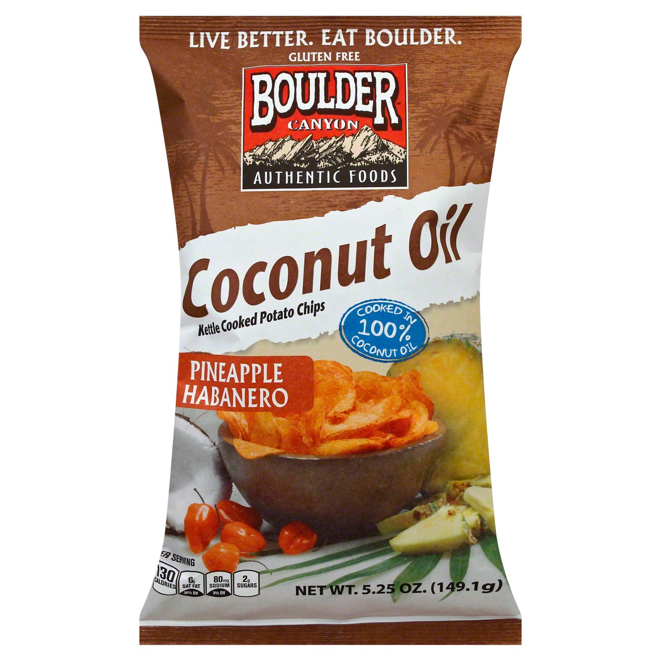 Boulder Canyon Kettle Cooked Pineapple Habanero Chips Shop Chips at HEB