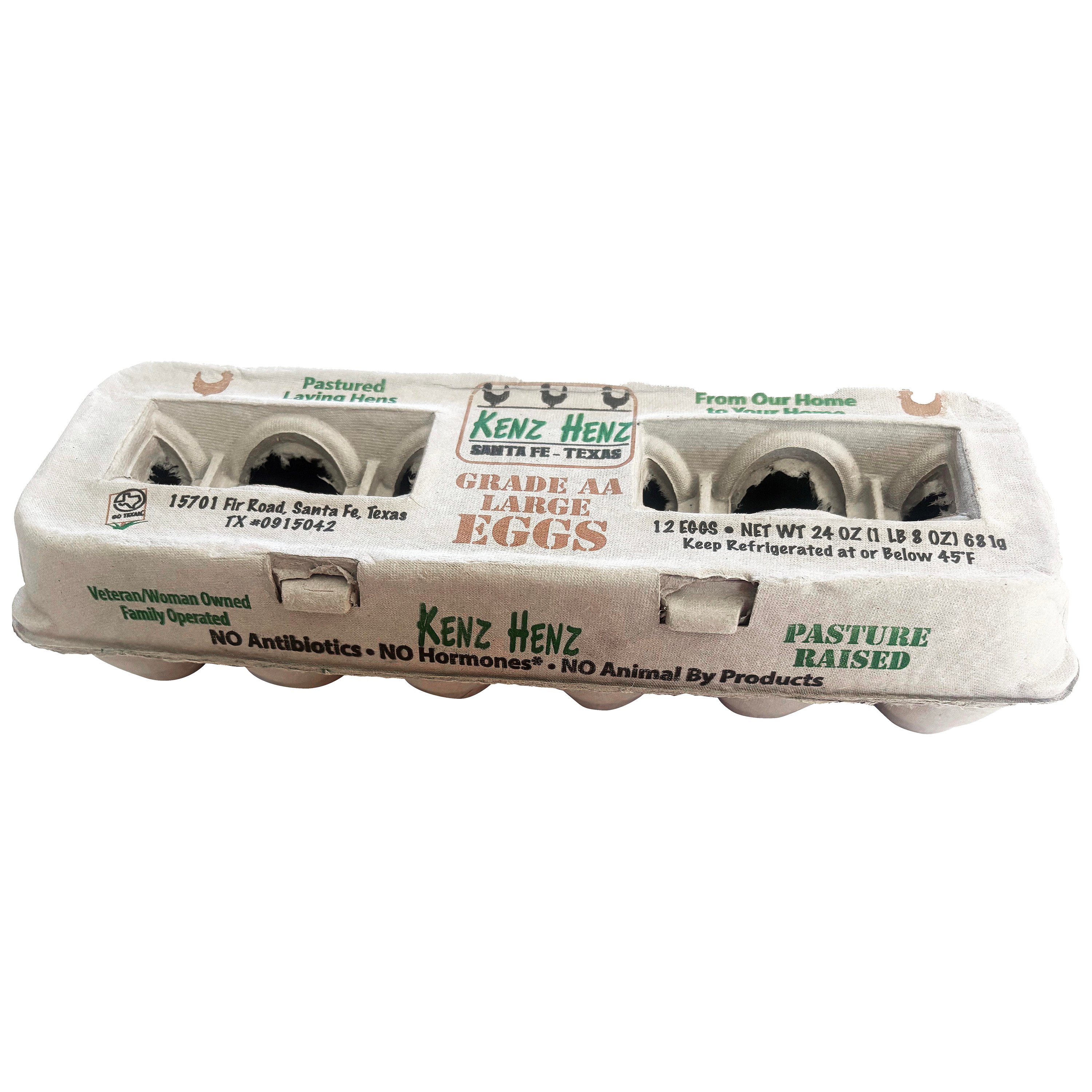 Kenz Henz Grade AA Pasture Raised Large Eggs Shop Eggs & egg substitutes at HEB