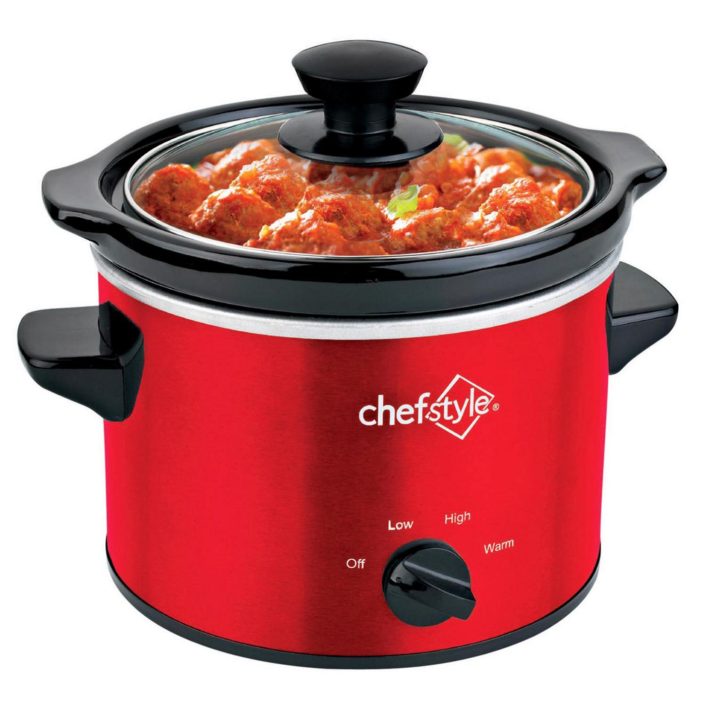 chefstyle Manual Slow Cooker - Red; image 1 of 2