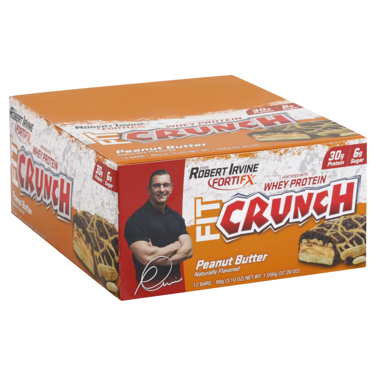Fit Crunch Whey Protien Baked Bars Peanut Butter 12 pk - Shop Diet ...