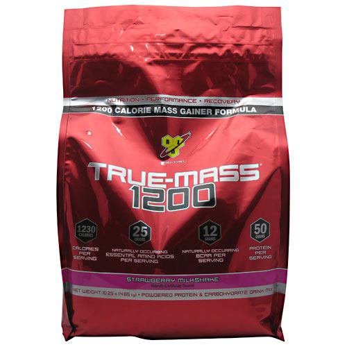 BSN True Mass 1200 Ultra-Premium Super Mass Gainer Strawberry Milkshake ...