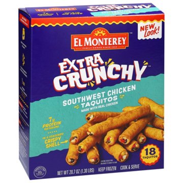 El Monterey Extra Crunchy Southwest Chicken Taquitos