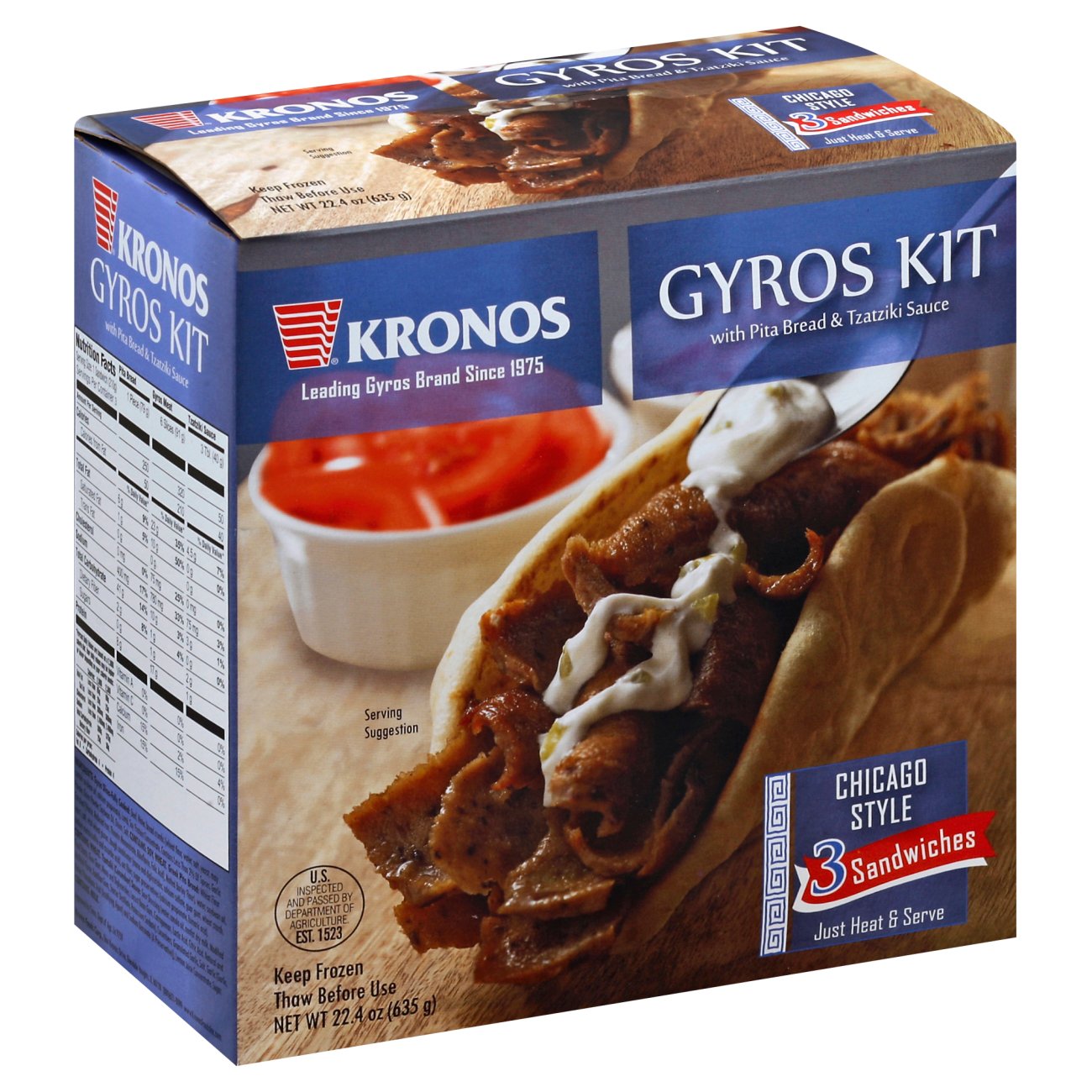 Kronos Gyros Kit Shop Sandwiches at HEB