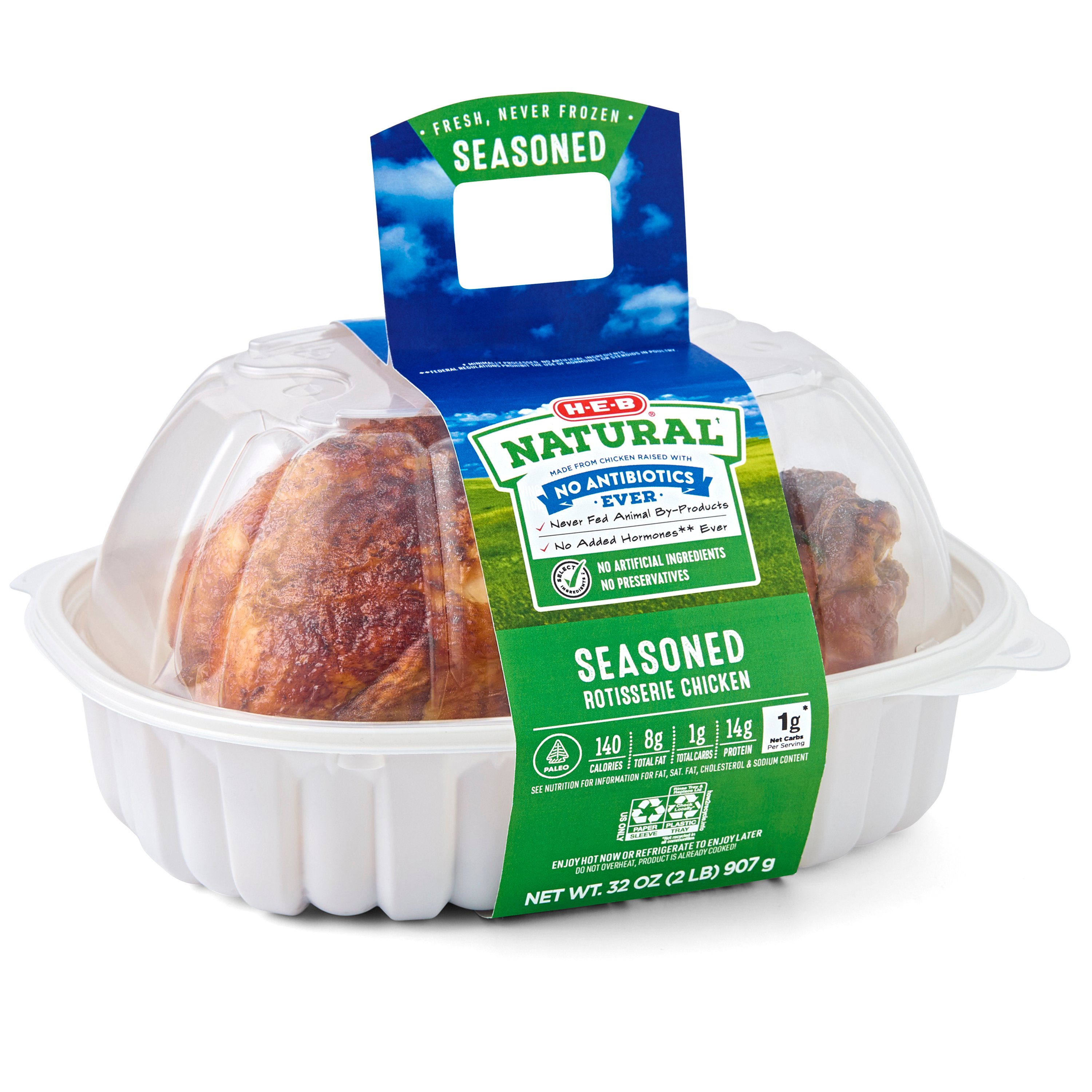 H-E-B Natural Whole Chicken