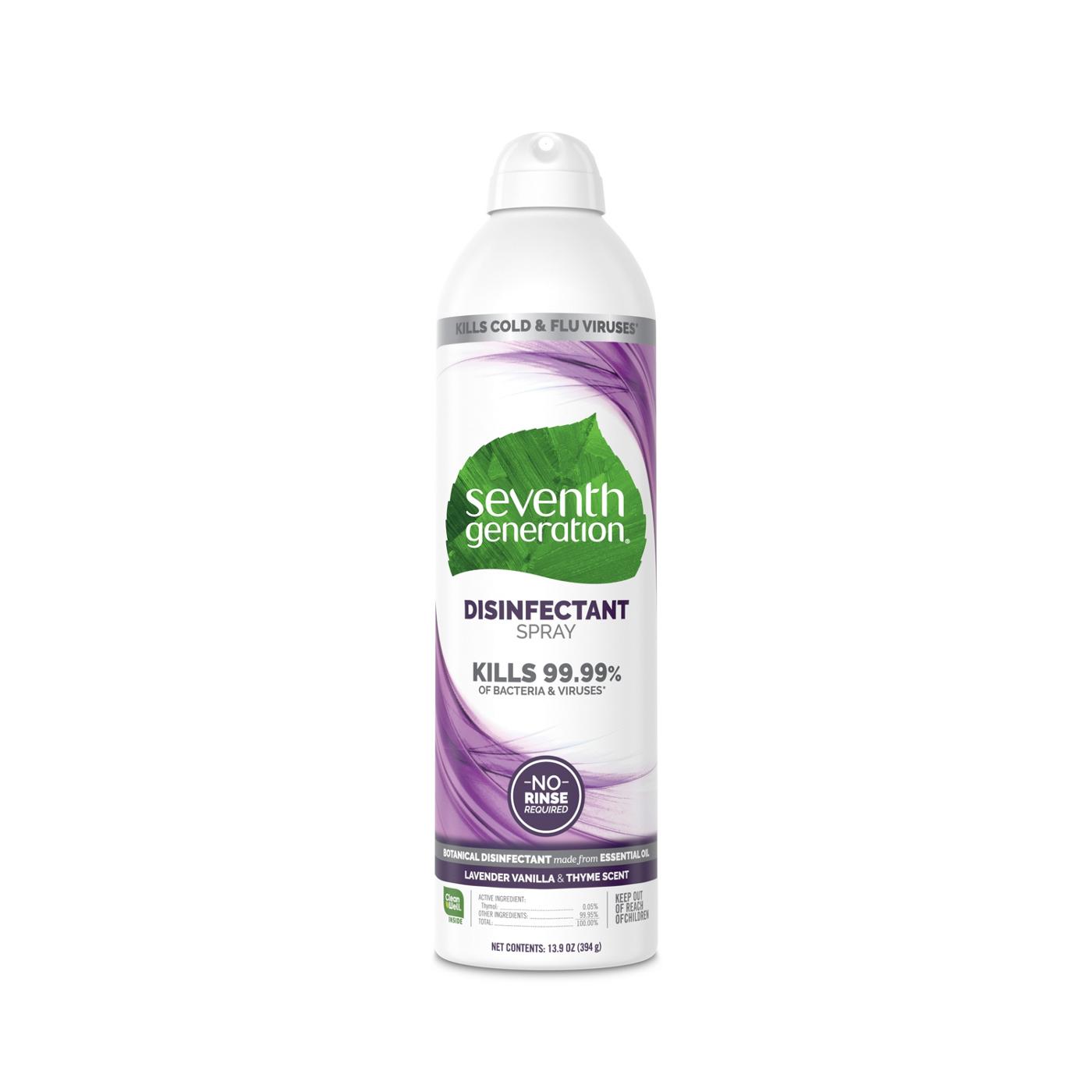 Seventh Generation Lavender Vanilla Thyme Disinfectant Spray; image 1 of 9