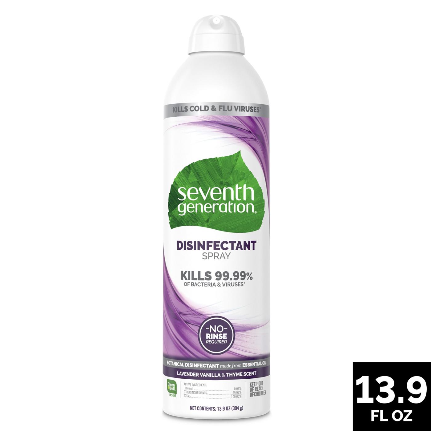 Seventh Generation Lavender Vanilla Thyme Disinfectant Spray; image 3 of 9