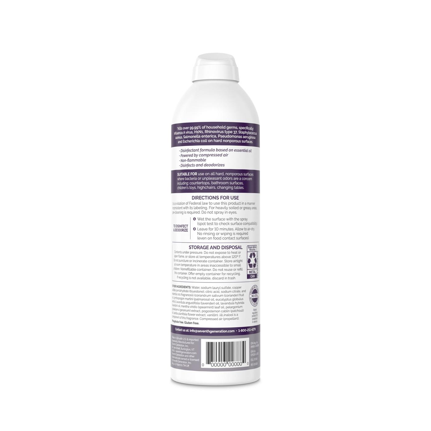 Seventh Generation Lavender Vanilla Thyme Disinfectant Spray; image 9 of 9