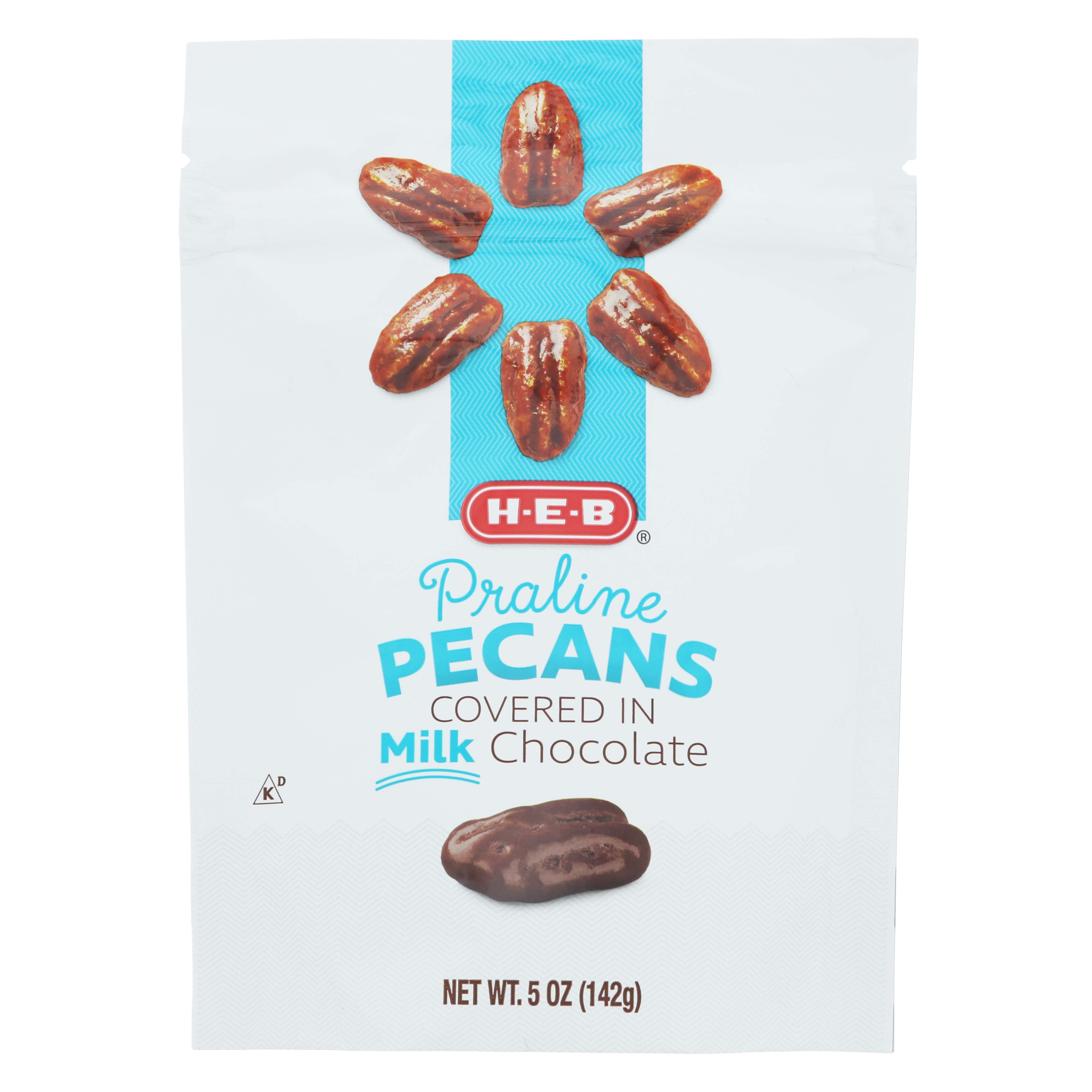 HEB Milk Chocolate Praline Pecans Shop Candy at HEB