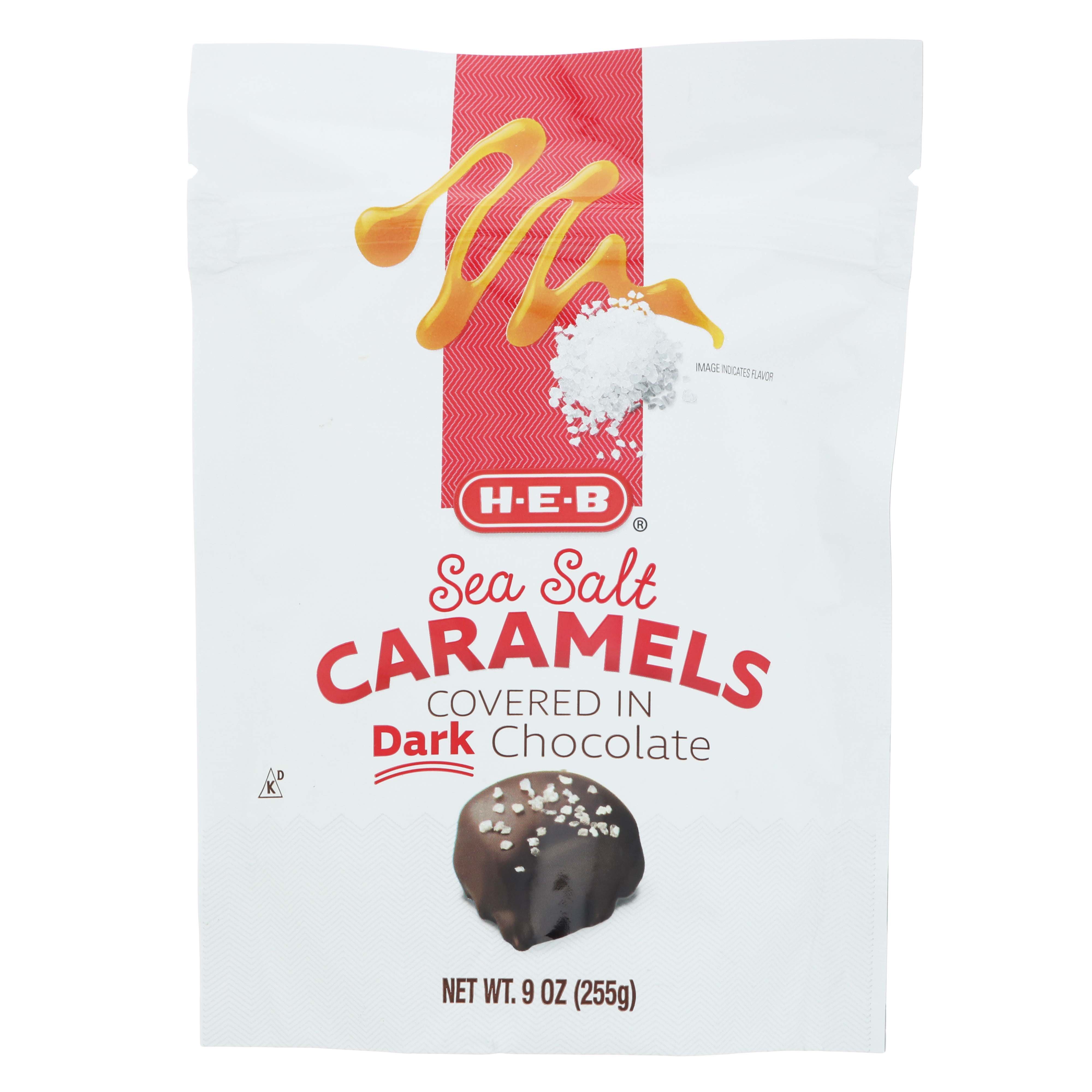 HEB Dark Chocolate Sea Salt Caramel Shop Candy at HEB