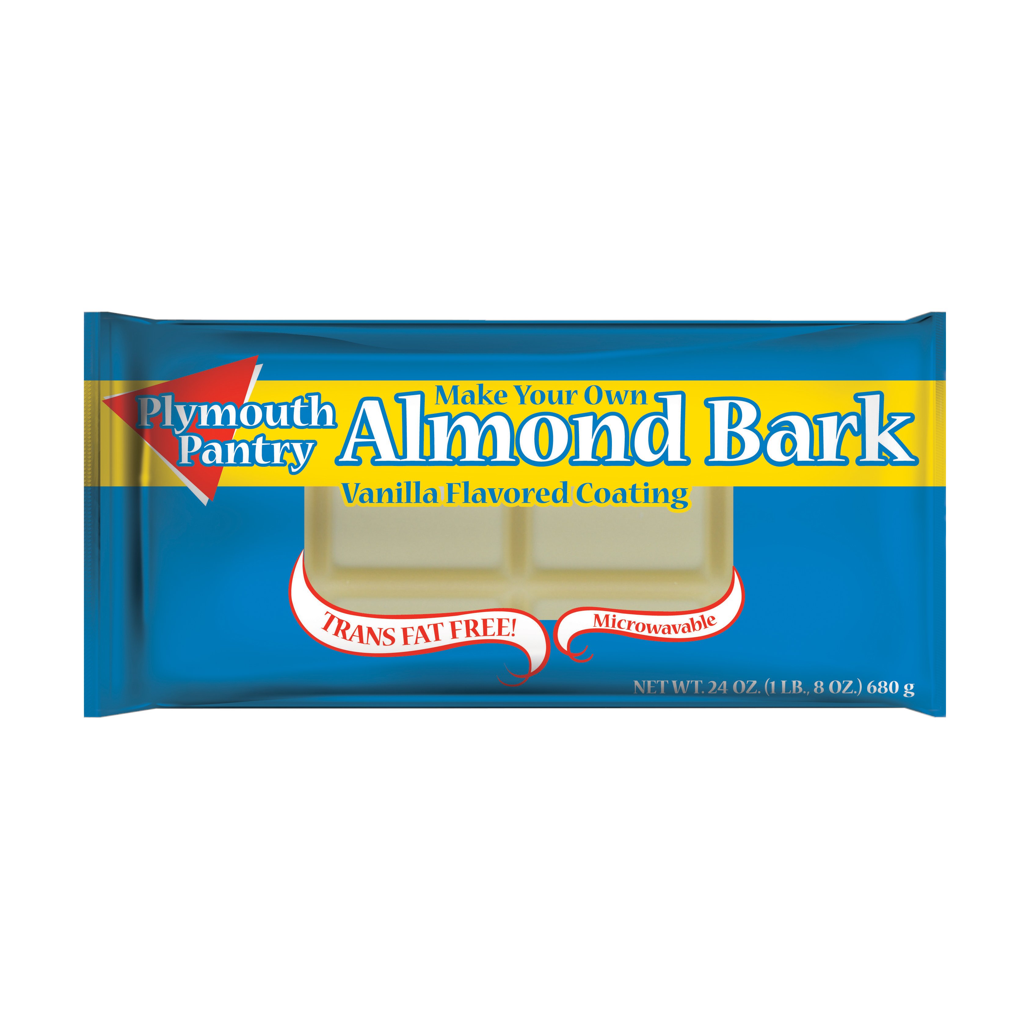 Plymouth Pantry Vanilla Flavored Coating Almond Bark, 24 oz