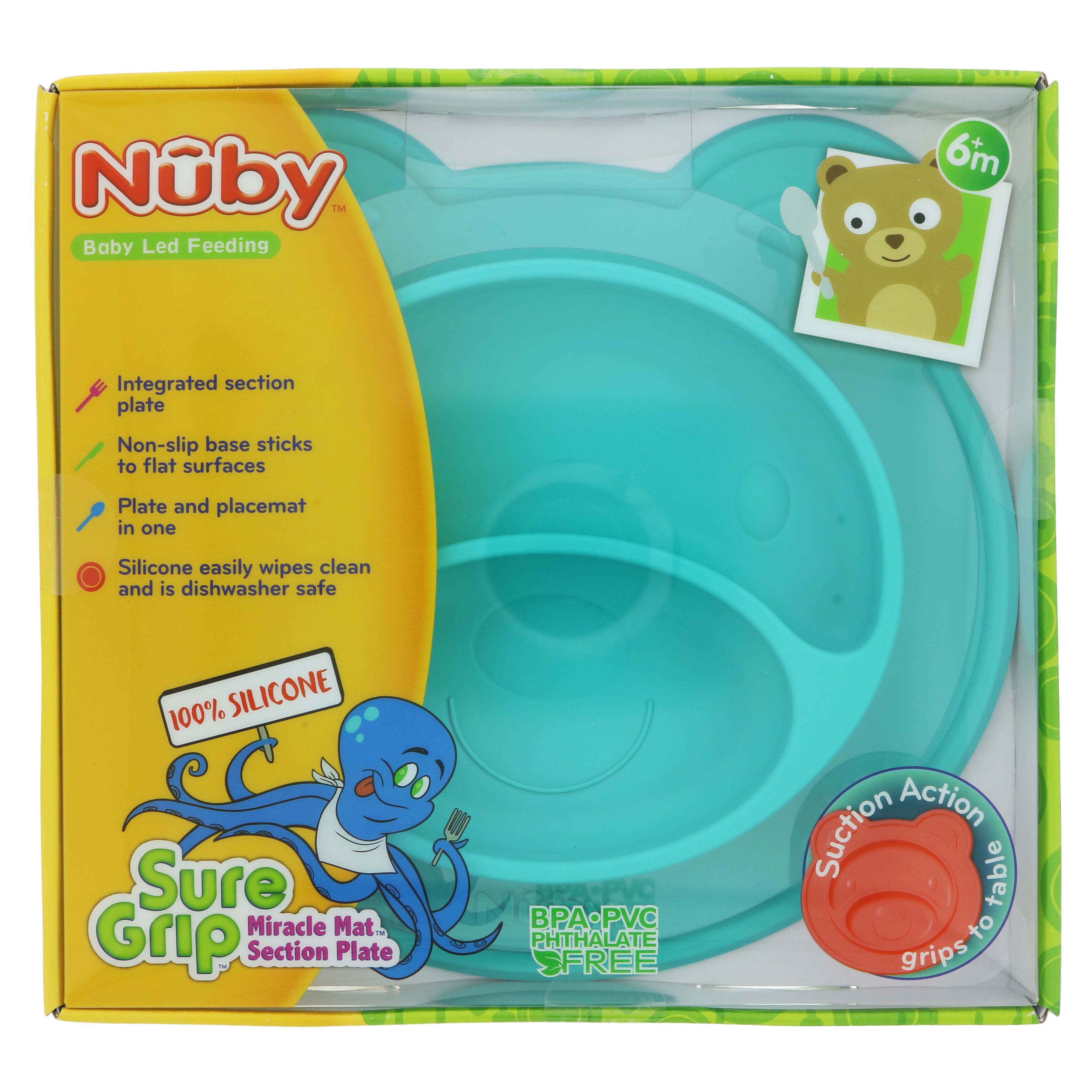Nuby Silicone Bear Feeding Mat Shop Dishes & Utensils at HEB