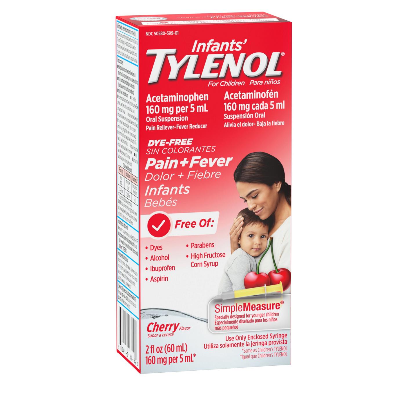 Tylenol Infants' Pain + Fever Oral Suspension - Cherry; image 5 of 6