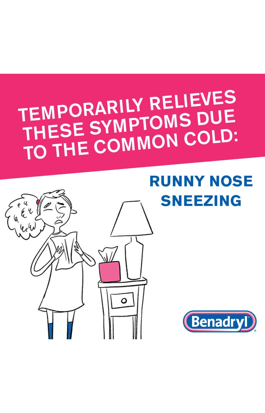 Benadryl Antihistamine Allergy & Sinus Congestion Relief Tablets; image 4 of 7