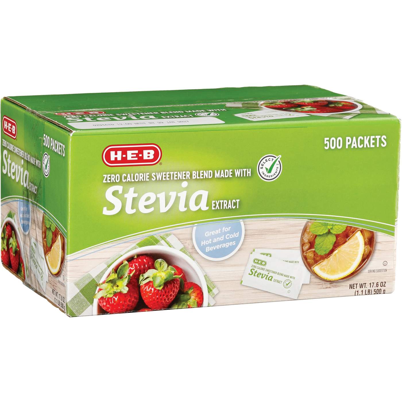 H-E-B Zero Calorie Stevia Blend Sweetener Packets; image 2 of 2