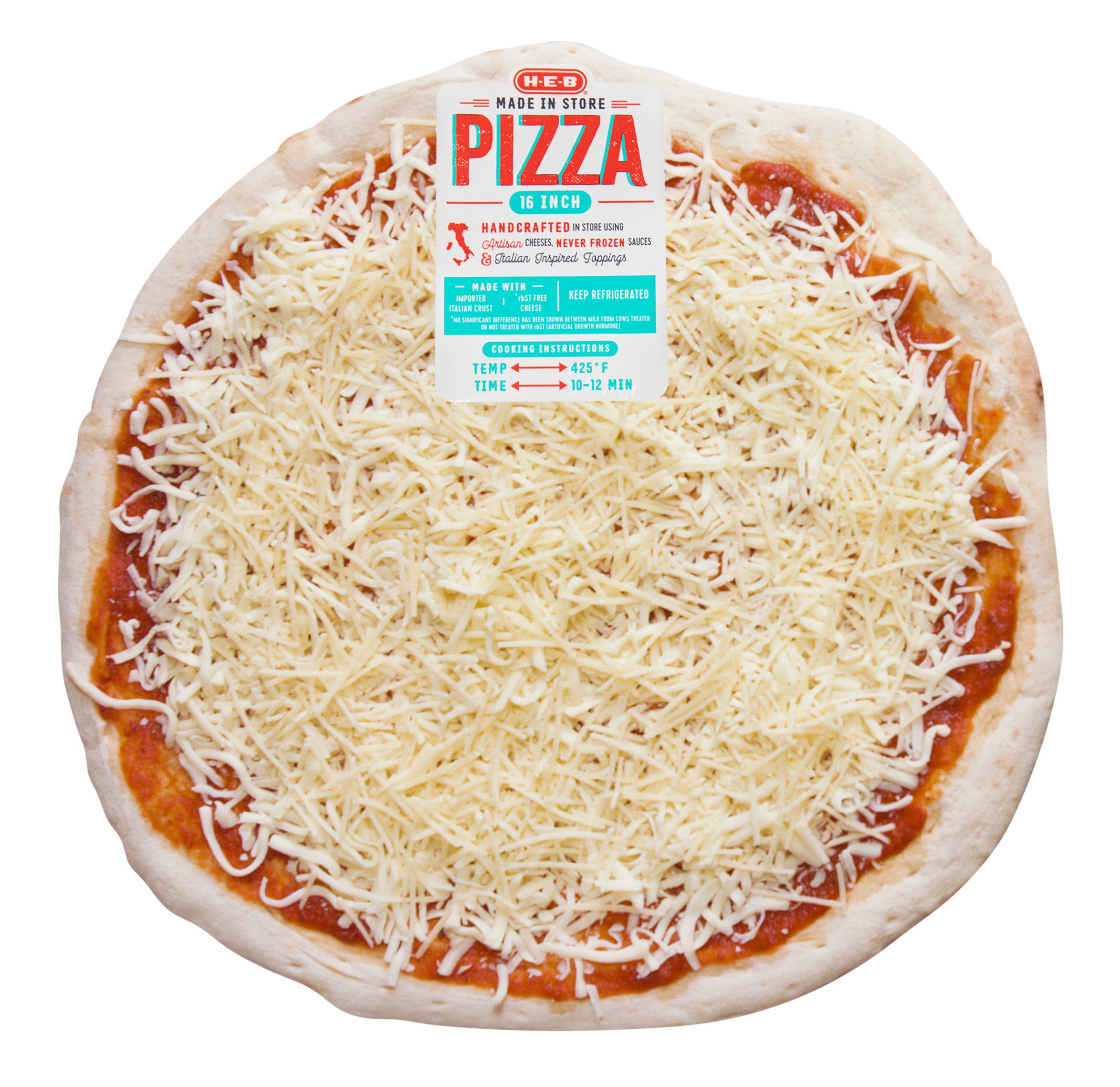 H-E-B Fresh Made In Store Cheese Pizza - Shop Pizza At H-E-B