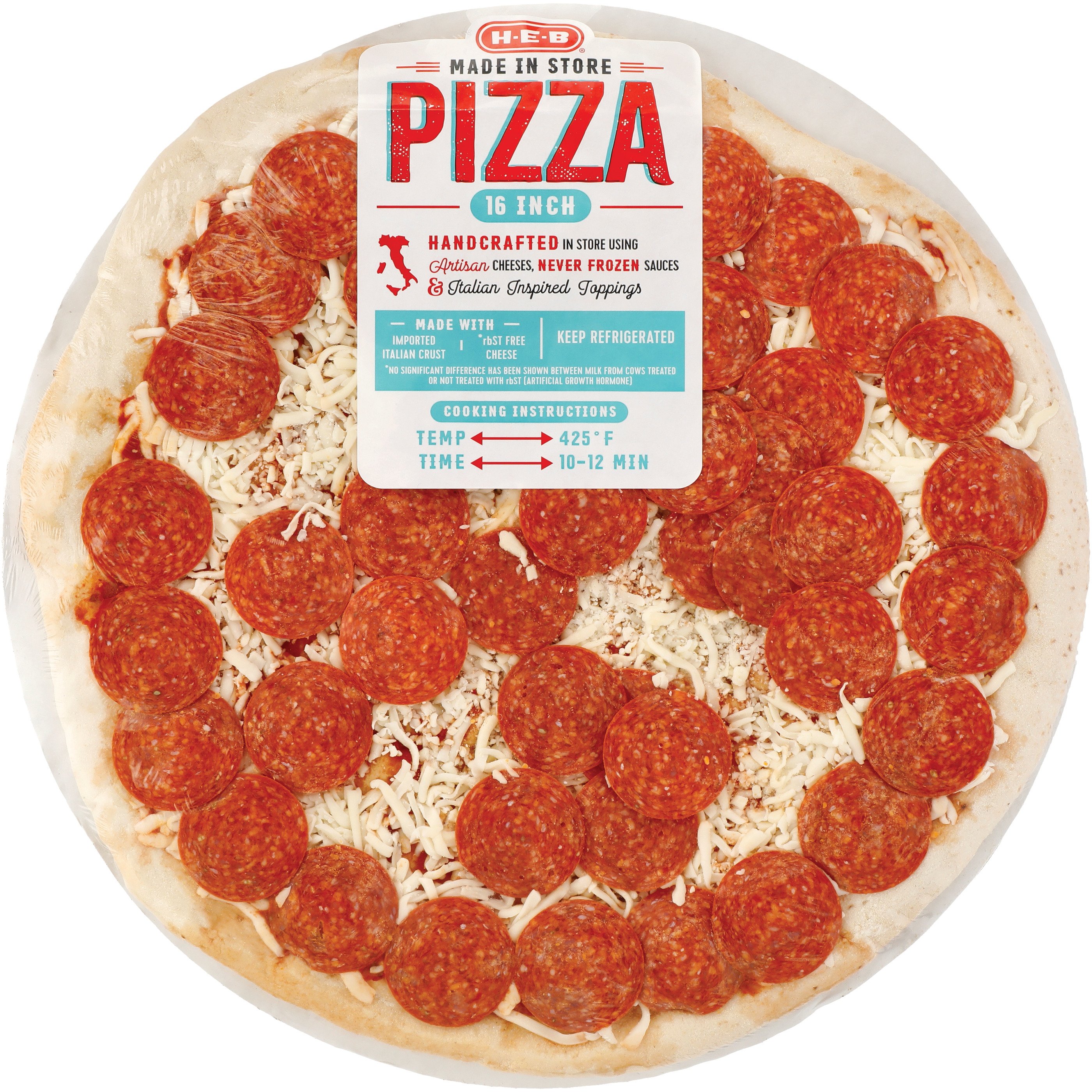 Vermeend Kruiden Uitgebreid H-E-B Made Fresh In Store Pepperoni Pizza - Shop Ready Meals & Snacks at  H-E-B