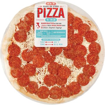 H-E-B Fresh Made in Store Pepperoni Pizza, 16"