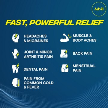 Advil Liqui-Gels minis Pain Reliever and Fever Reducer, Ibuprofen 200mg for Pain Relief