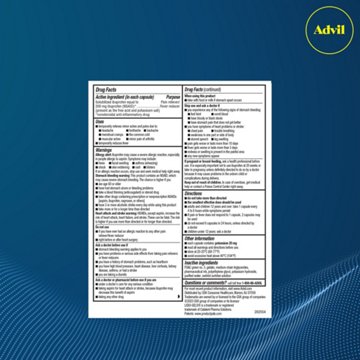 Advil Liqui-Gels minis Pain Reliever and Fever Reducer, Ibuprofen 200mg for Pain Relief