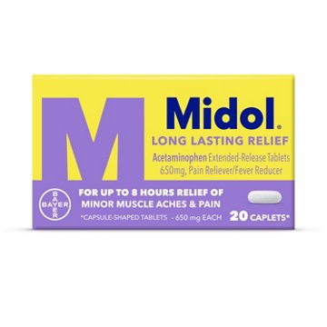 Midol Long Lasting Relief, 20 ct