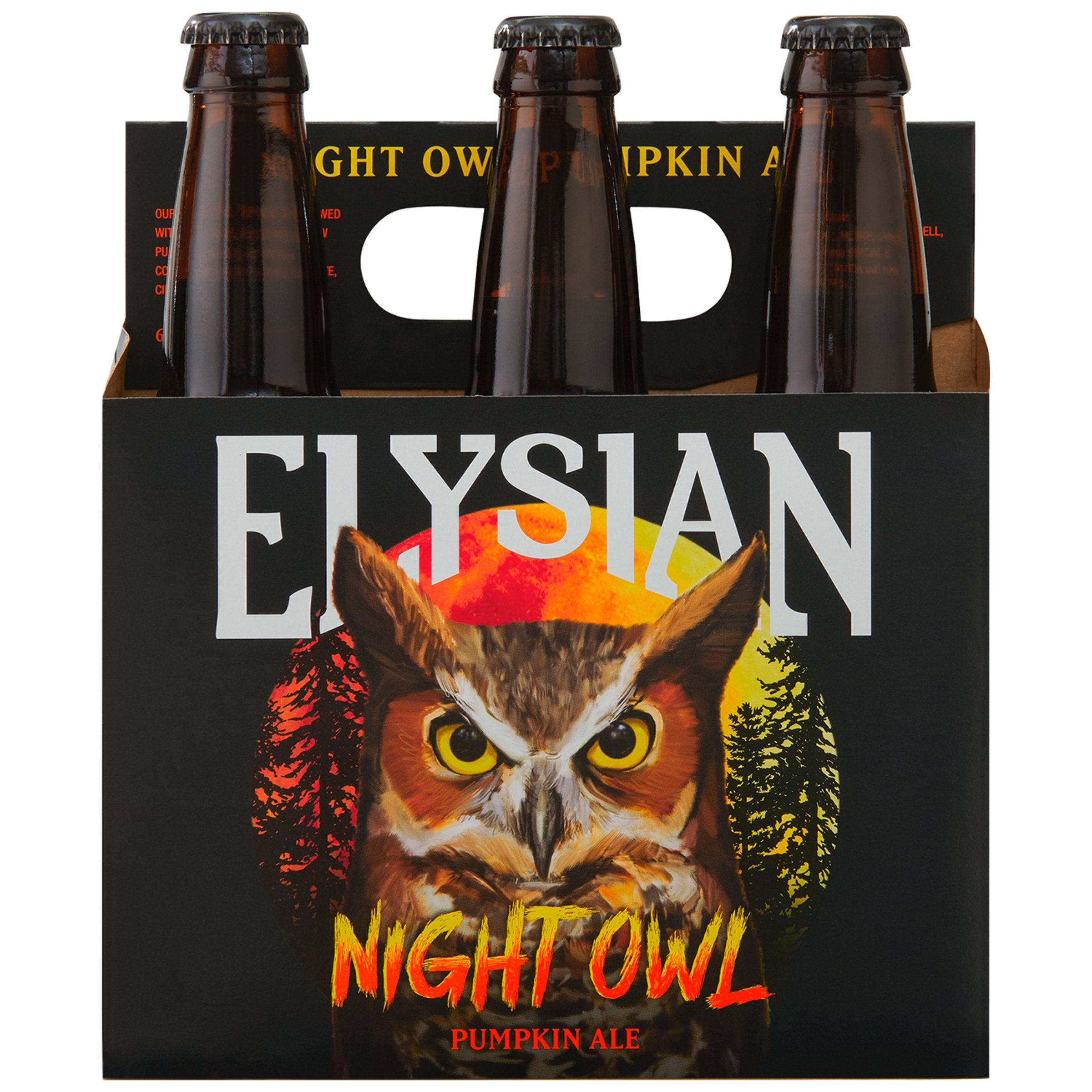 Elysian Night Owl Pumpkin Ale Seasonal Beer 6 pk Bottles Shop Beer at