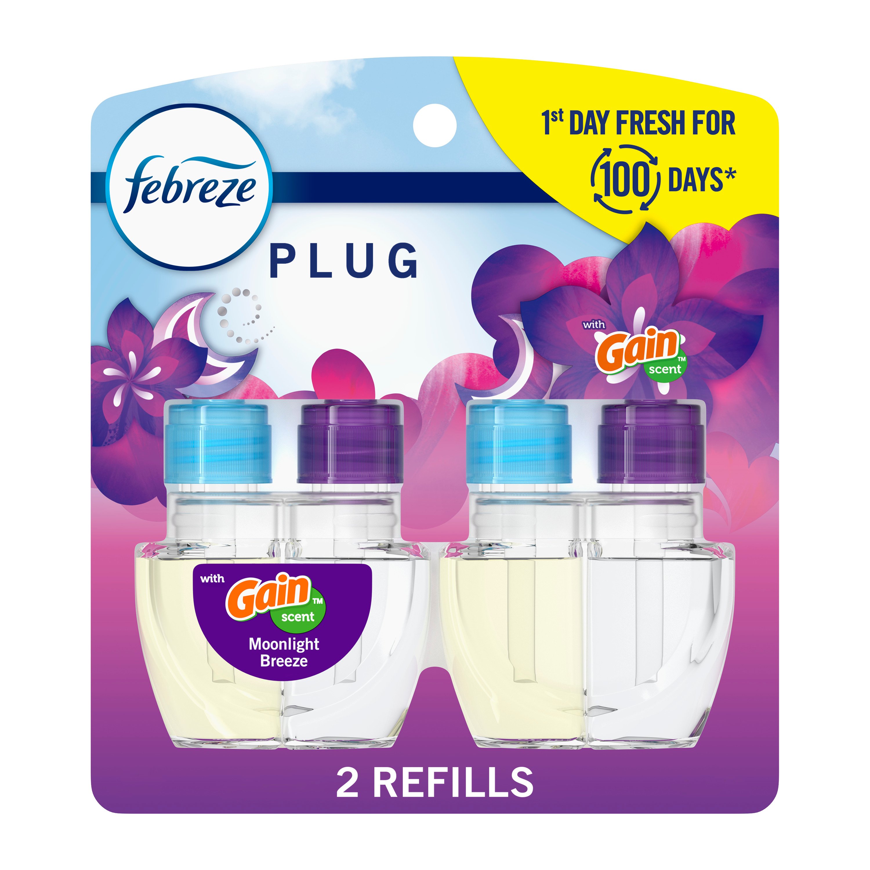 Febreze Plug Gain Moonlight Breeze Scented Oil Refill Shop Air