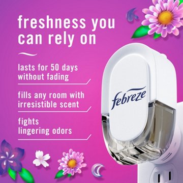 Febreze Plug In Air Freshener, Odor-Fighting Scented Oil Refill, Gain Moonlight Breeze