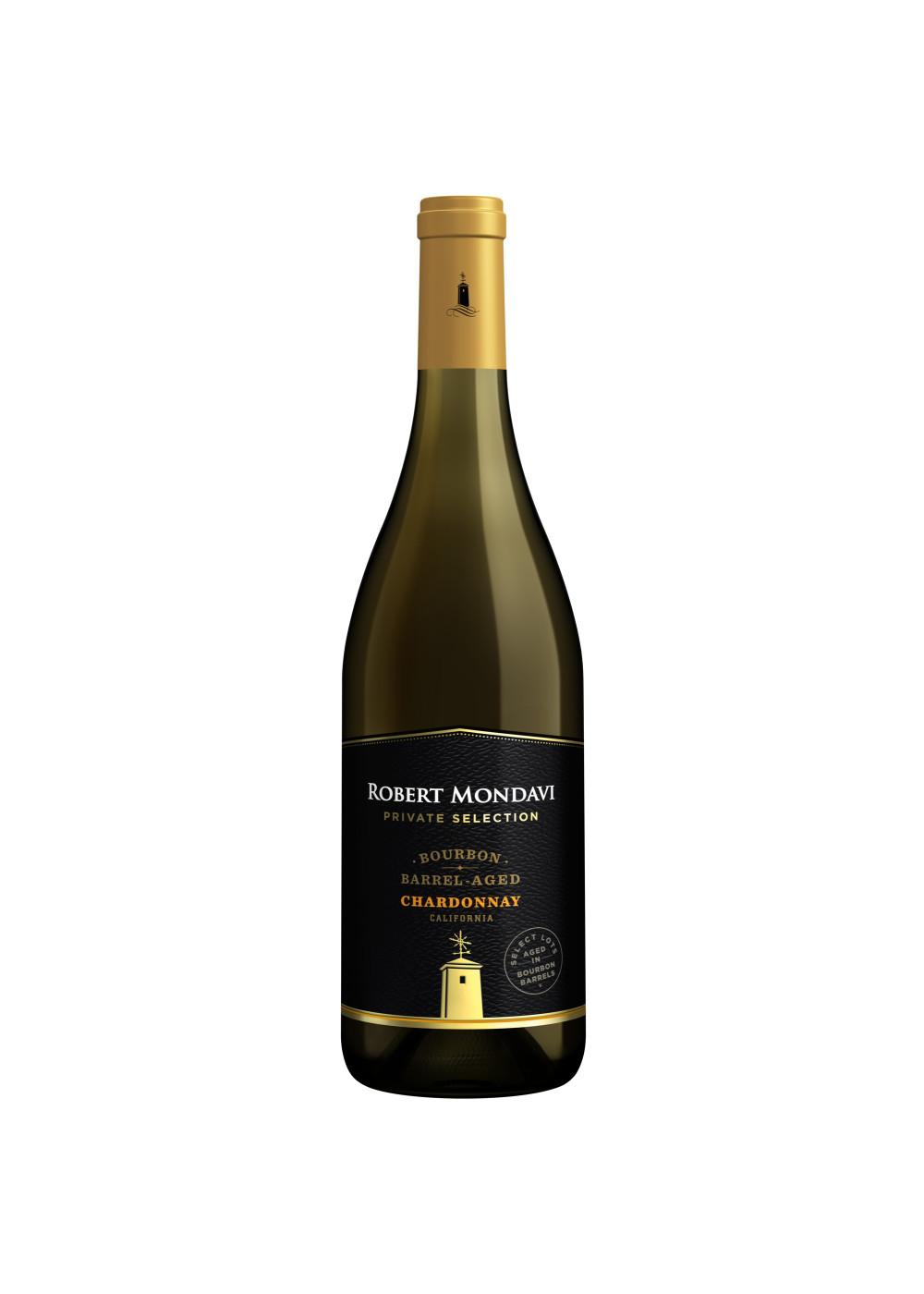 Robert Mondavi Private Selection Bourbon Barrel Aged Chardonnay White Wine Bottle; image 1 of 4