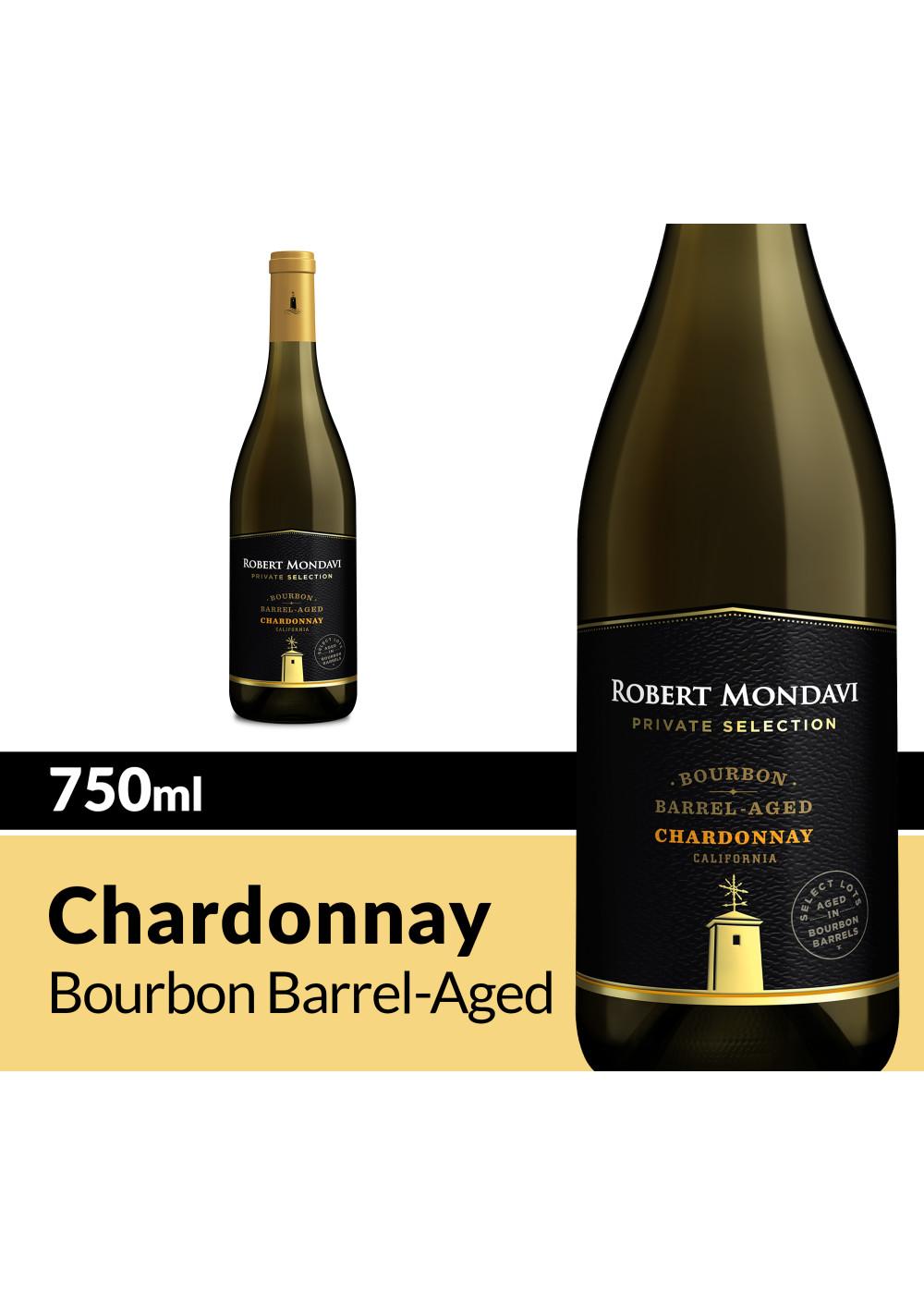 Robert Mondavi Private Selection Bourbon Barrel Aged Chardonnay White Wine Bottle; image 4 of 4