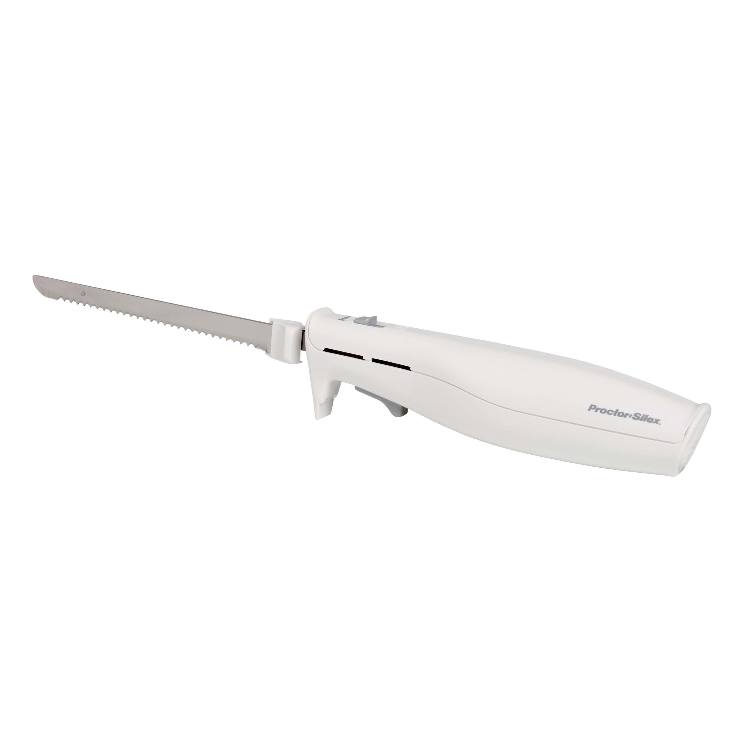 Proctor Silex Serrated Blade Electric Knife - White